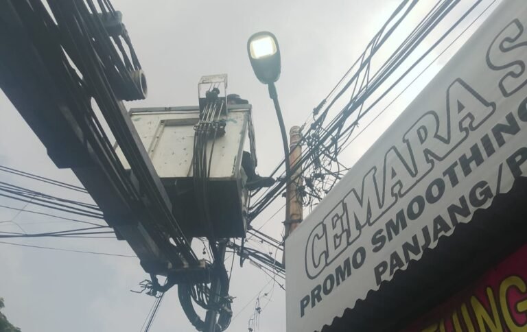 PJU di kota tangerang diperbaiki