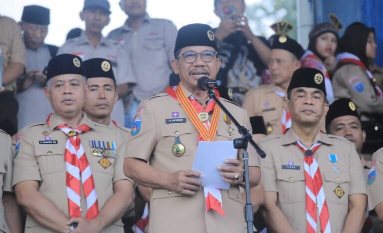 Peringatan hari Pramuka ke 64 di kota tangerang
