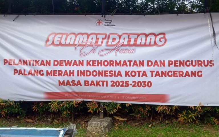 Dewan kehormatan dan pengurus PMI kota tangerangdilantik