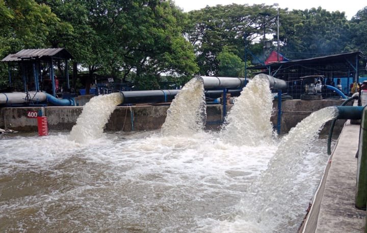 Meski sudah surut, Pemkot Tangerang terus pantai ketinggian air sungai