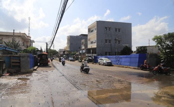 Banjir di Periuk Tangerang mulai surut