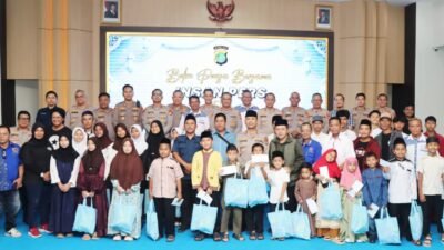 Polres metro Tangerang kota bukber bersama dengan wartawan