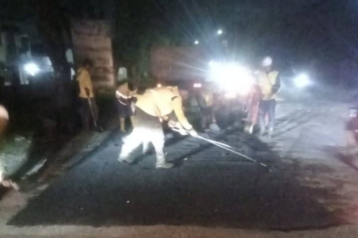 Jelang idul Fitri Pemkot Tangerang perbaiki sejumlah jalan rusak