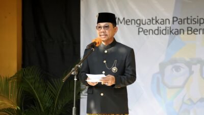 Hardiknas 2026, walikota Tangerang Sachrudin ajak masyarakat peduli pendidikan.