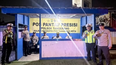 Antisipasi tindak kejahatan jalanan polres metro Tangerang kota mendirikan 22 pos pantau