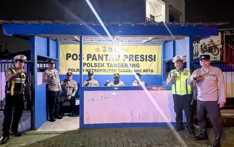 Antisipasi tindak kejahatan jalanan polres metro Tangerang kota mendirikan 22 pos pantau