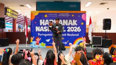 Hari anak nasional bandara Soekarno hatta hadirkan hiburan di terminal 2E