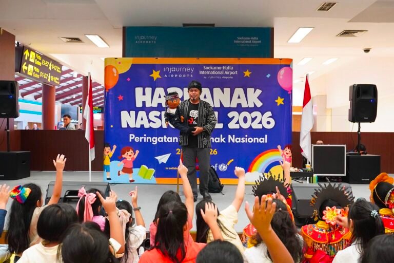 Hari anak nasional bandara Soekarno hatta hadirkan hiburan di terminal 2E