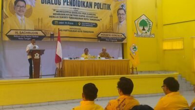 Golkar kota Tangerang menggelar dialog pendidikan politik di DPD Golkar Kota Tangerang.