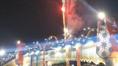 Pembukaan festival Cisadane dimeriahlan pesta kembang api