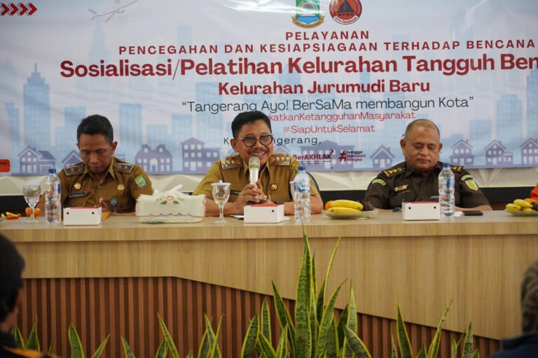 BPBD kota Tangerang gelar pelatihan penanggulangan bencana sejak dini.