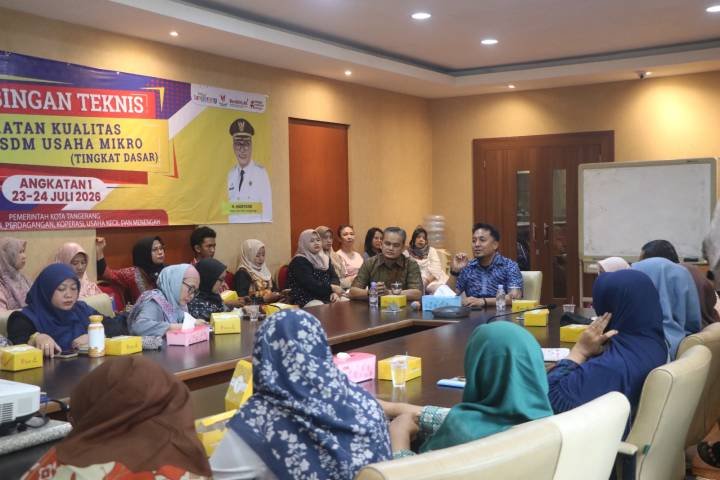 Sebanyak 45 pelaku UMKM kota Tangerang ikuti bimtek peningkatan SDM