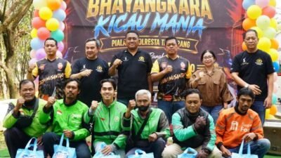 Hari Bhayangkara ke 80, Polresta Tangerang gelar kicau mania bersama masyarakat.