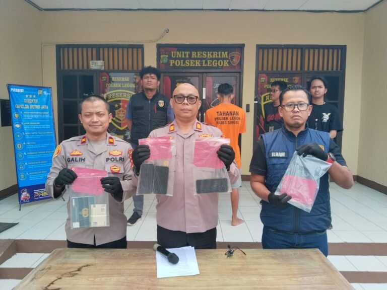 Polsek Legok ciduk begal sepeda motor di kebun jeruk Jakarta Barat.
