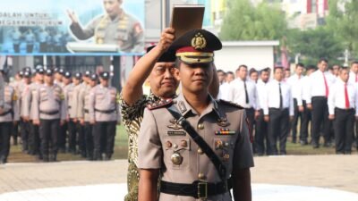 Wakapolres metro Tangerang kota diambil sumpah dan penandatanganan pakta integritas.