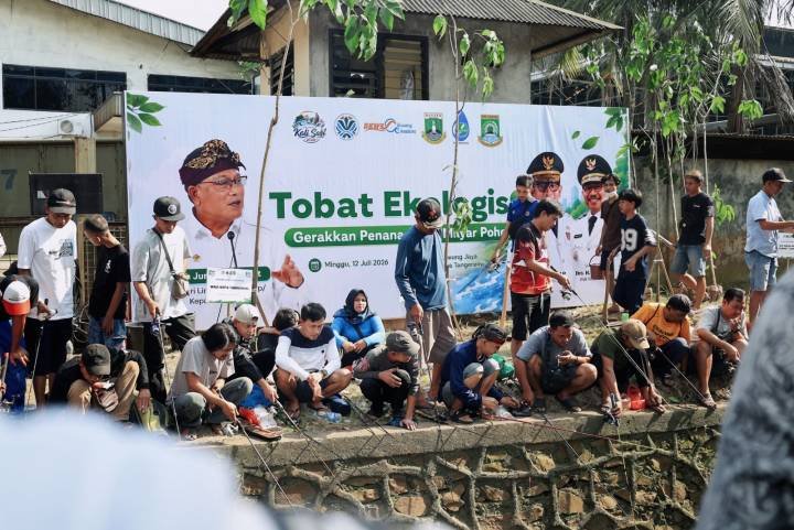 DKP kota Tangerang ajak masyarakat mancing bersama di Setu gede