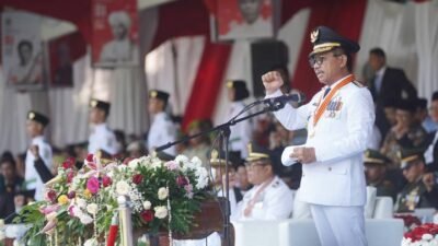 Walikota Tangerang peringatan kemerdekaan republik Indonesia di alun-alun Ahmad yani