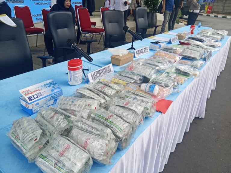 Polres metro Tangerang kota ungkap 37 kasus peredaran narkotika dan obat keras